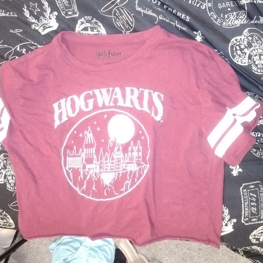 Hogwarts Harry Potter Crop Top T-Shirt XL Womens juniors